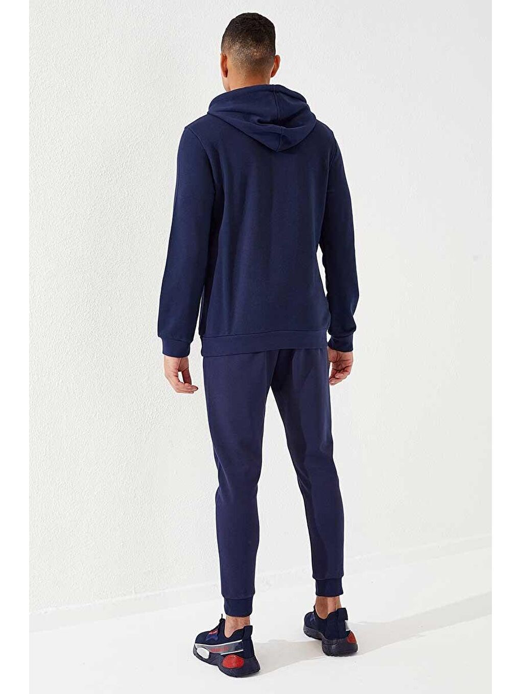 İndigo Fermuar Cep Detaylı Dar Kalıp  Jogger Erkek Eşofman Alt - 84708-4