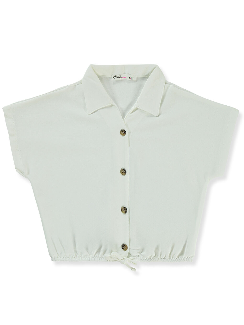 Girls Kız Çocuk Gömlek 10-13 Yaş Ekru