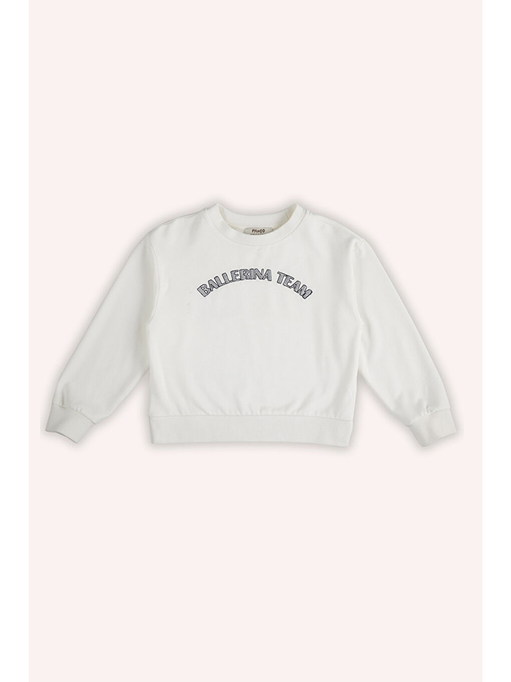 Kız Çocuk Nakış Detaylı Ekru Sweatshirt-2