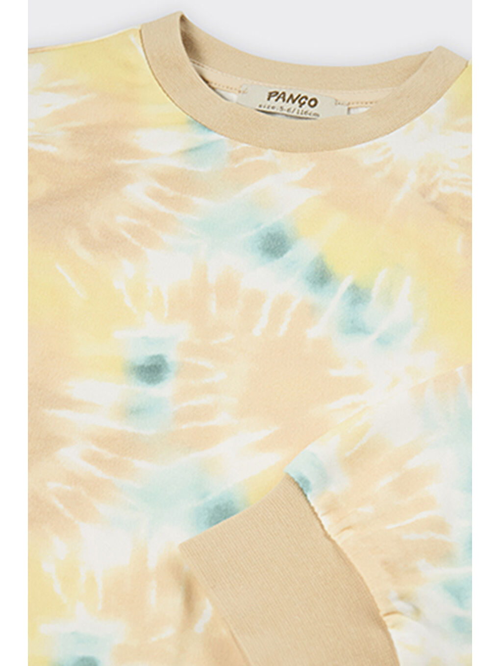 Kız Çocuk Batik Baskılı Bej Sweatshirt-5