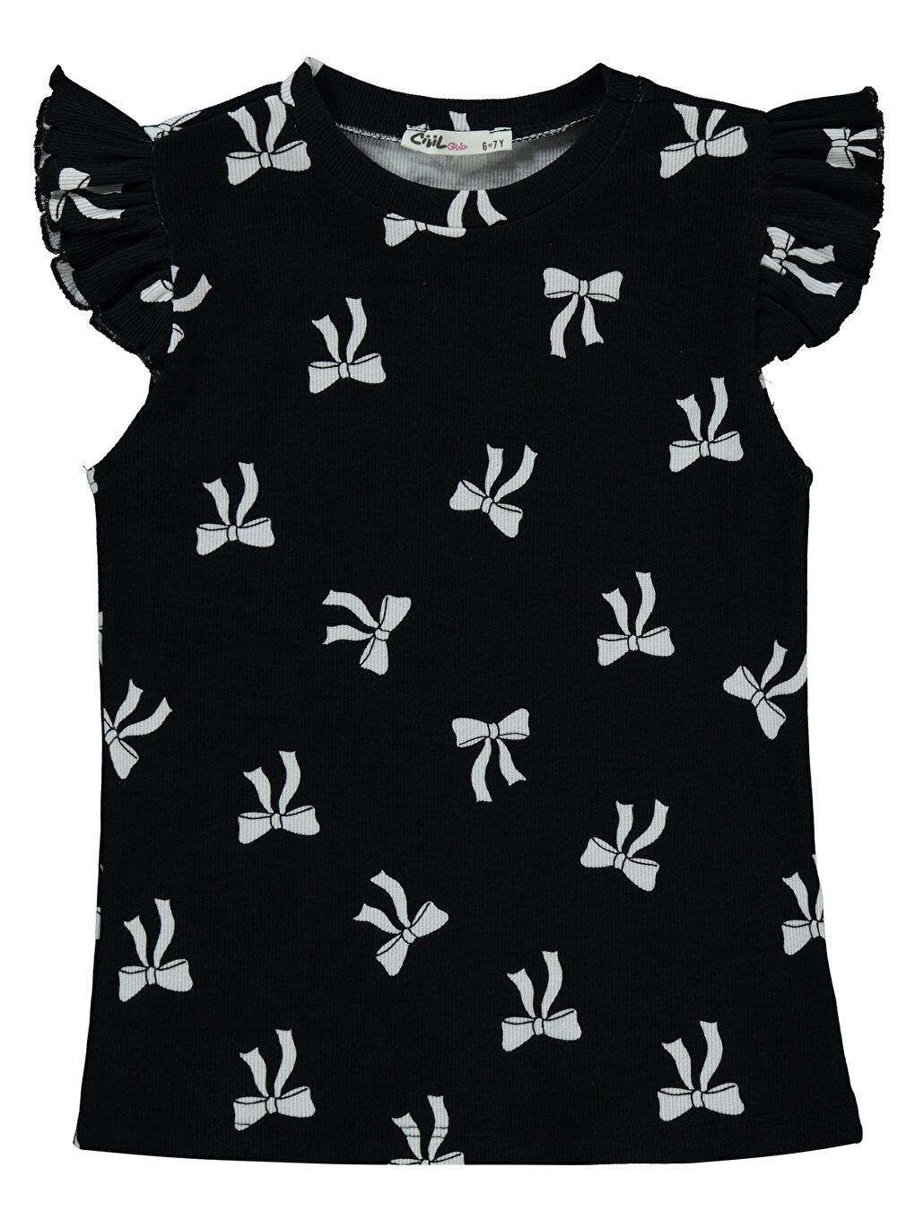 Girls Kız Çocuk Tişört 6-9 Yaş Siyah