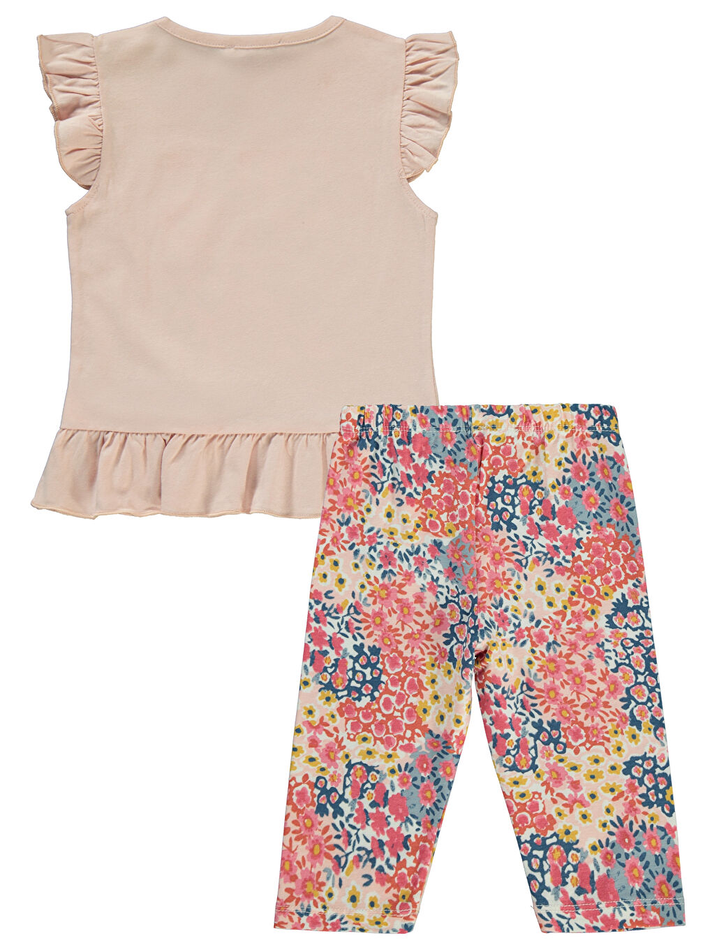 Pembe Girls Kız Çocuk Takım 2-5 Yaş Pudra-1