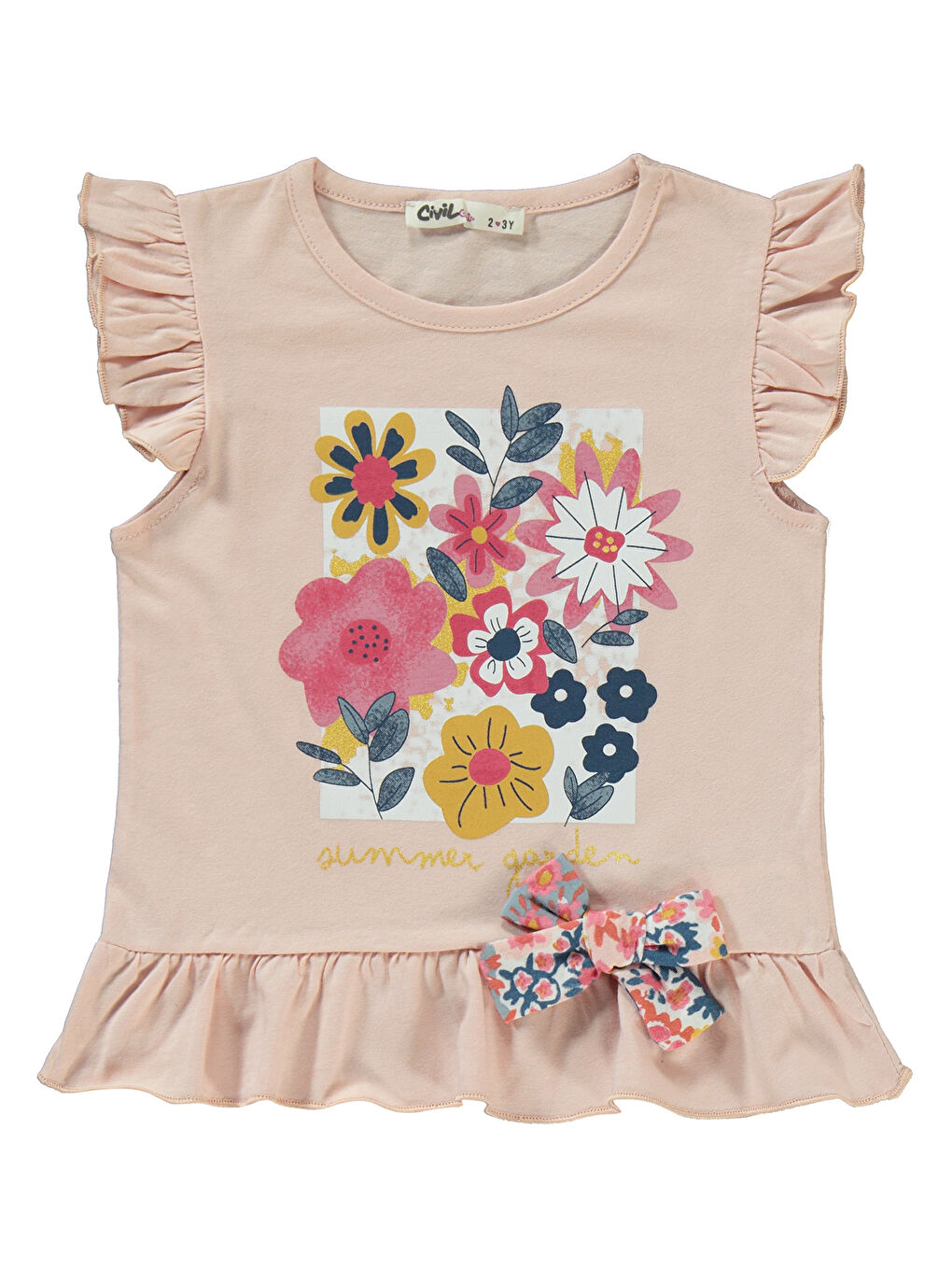 Pembe Girls Kız Çocuk Takım 2-5 Yaş Pudra-2