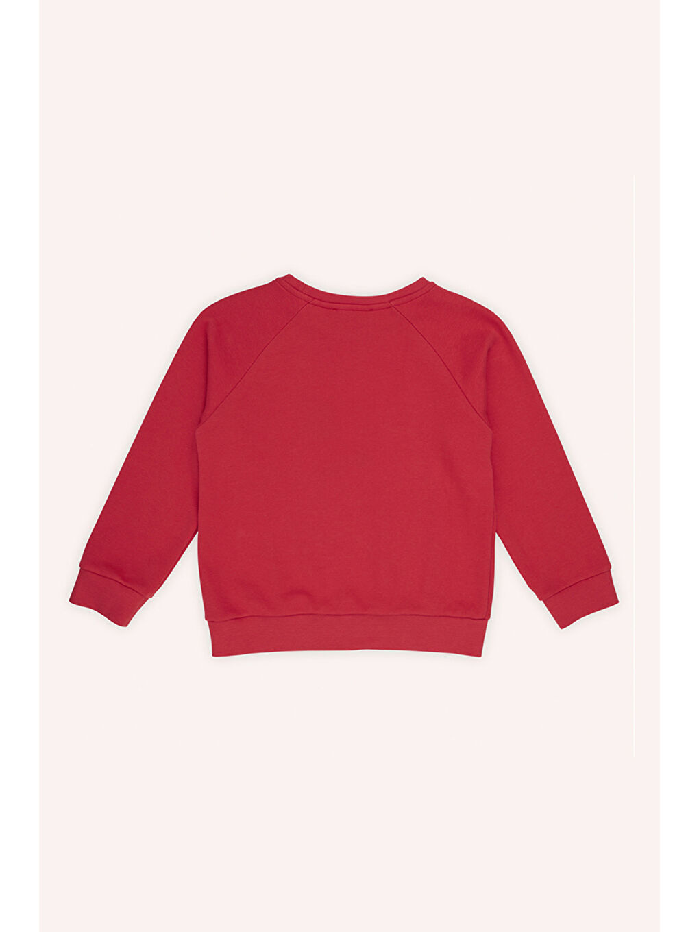 Kız Çocuk Nakış Detaylı Kırmızı Sweatshirt-4