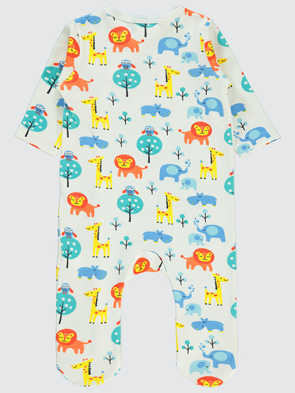 Civil Baby Erkek Bebek Patikli Tulum 1-6 Ay Ekru - 1