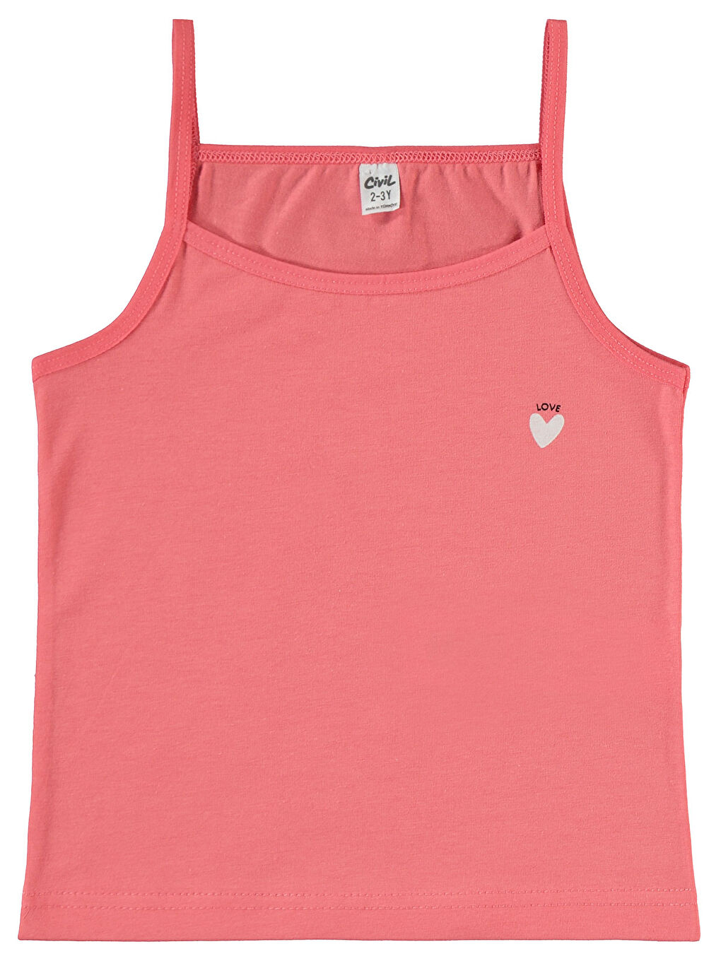 Girls Kız Çocuk 2'li Atlet Set 2-10 Yaş Pembe-2