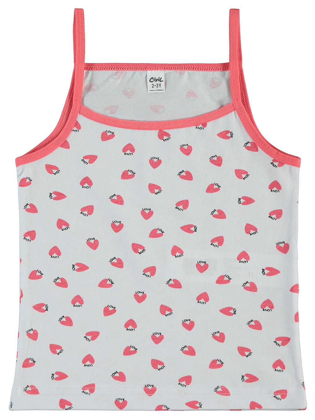 Girls Kız Çocuk 2'li Atlet Set 2-10 Yaş Pembe-3