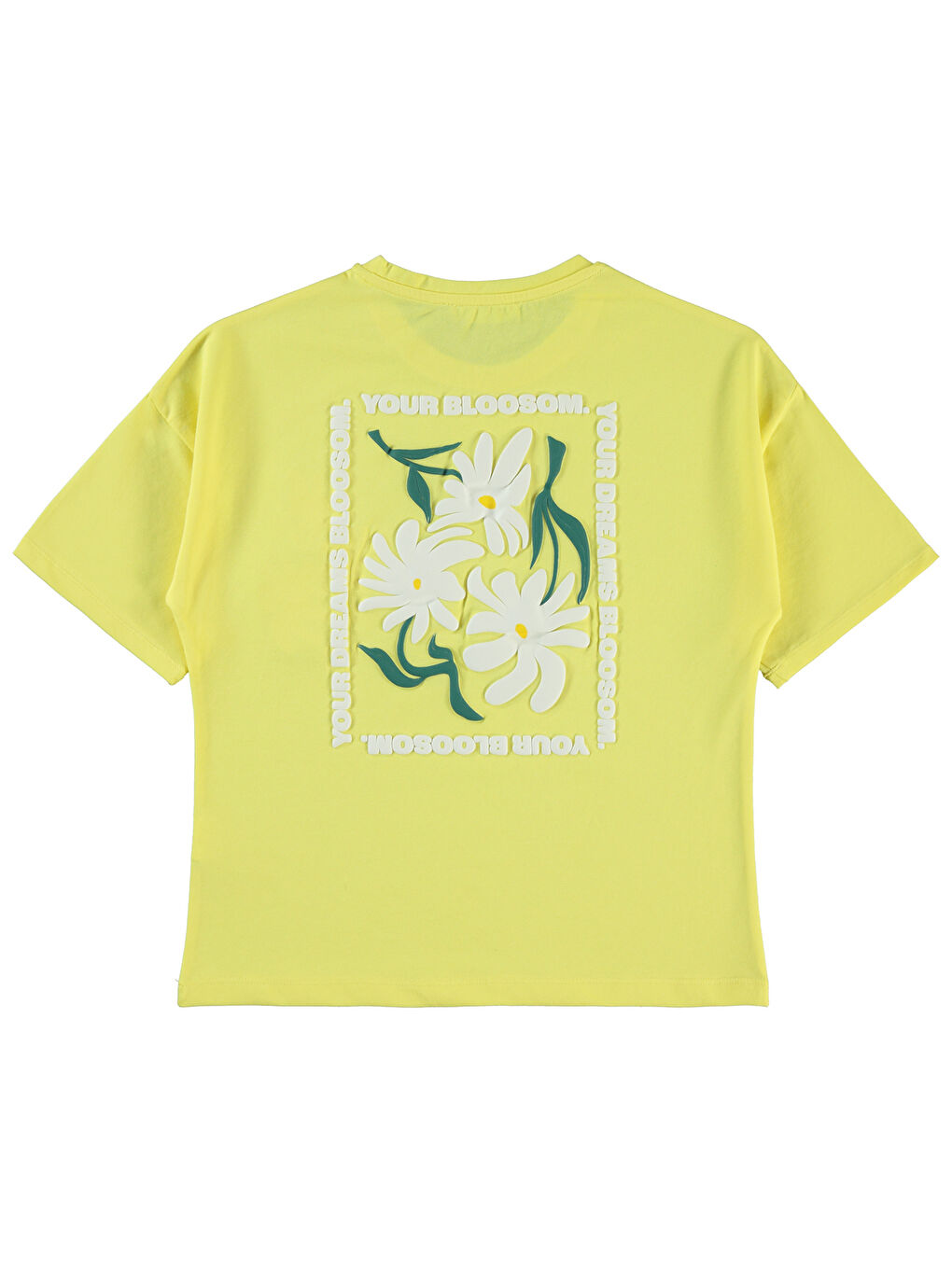 Girls Kız Çocuk Tişört 10-13 Yaş Sarı-1