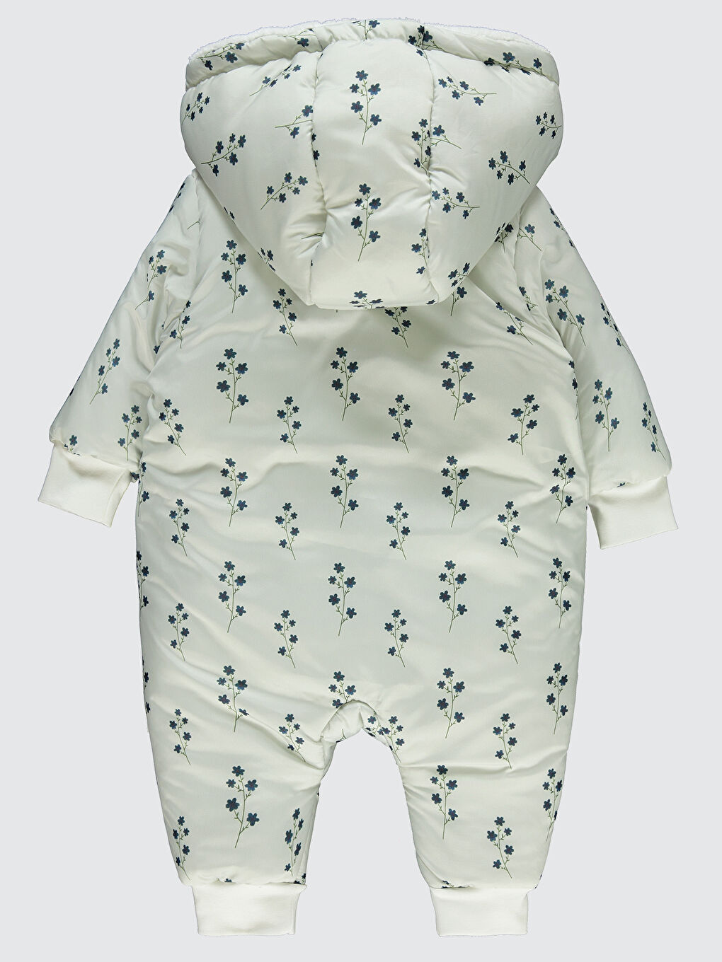 Kız Bebek Astronot Tulum 6-18 Ay Ekru-2