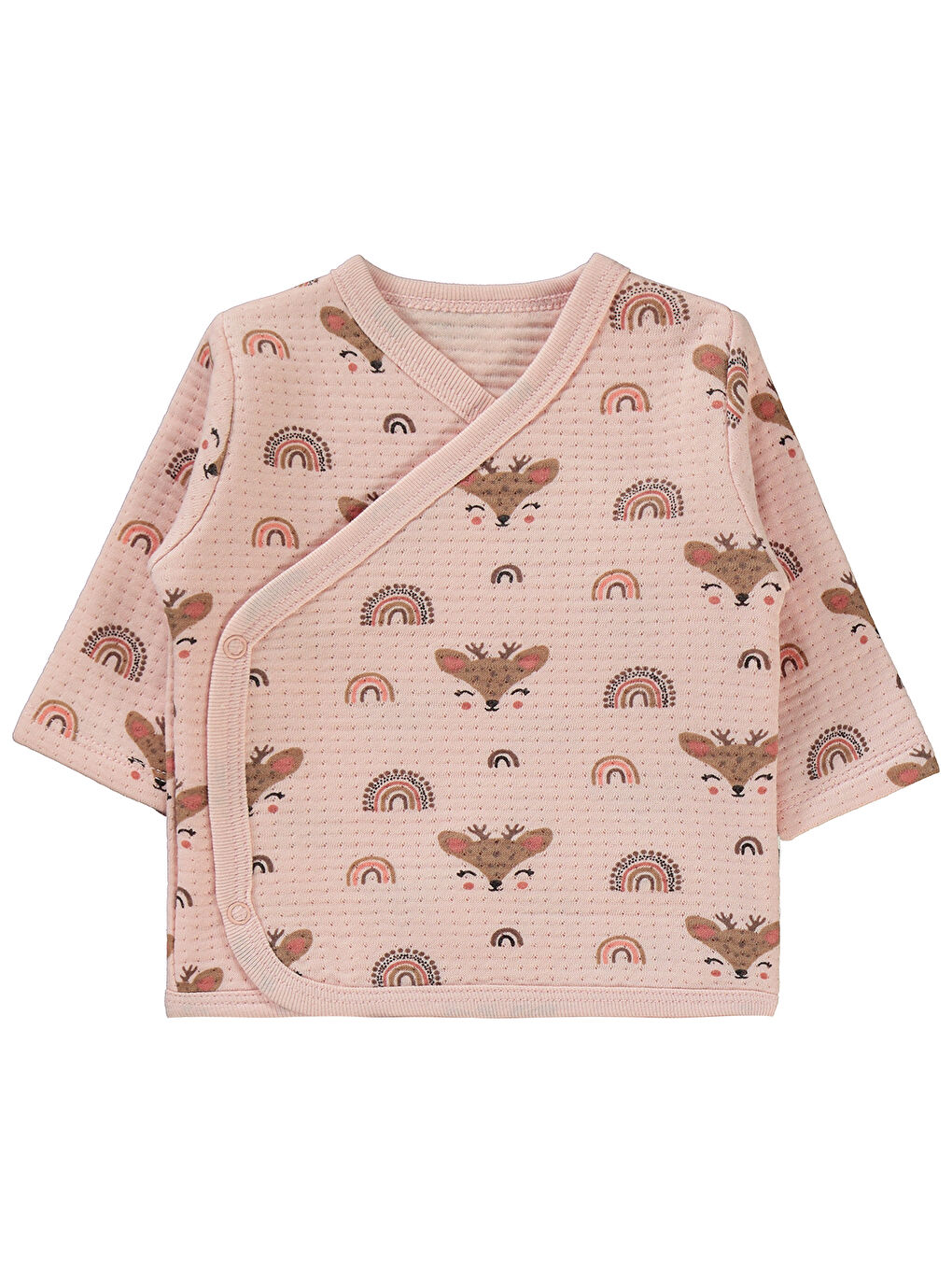 Pembe Baby Kız Bebek Zıbın Takımları Pudra-2