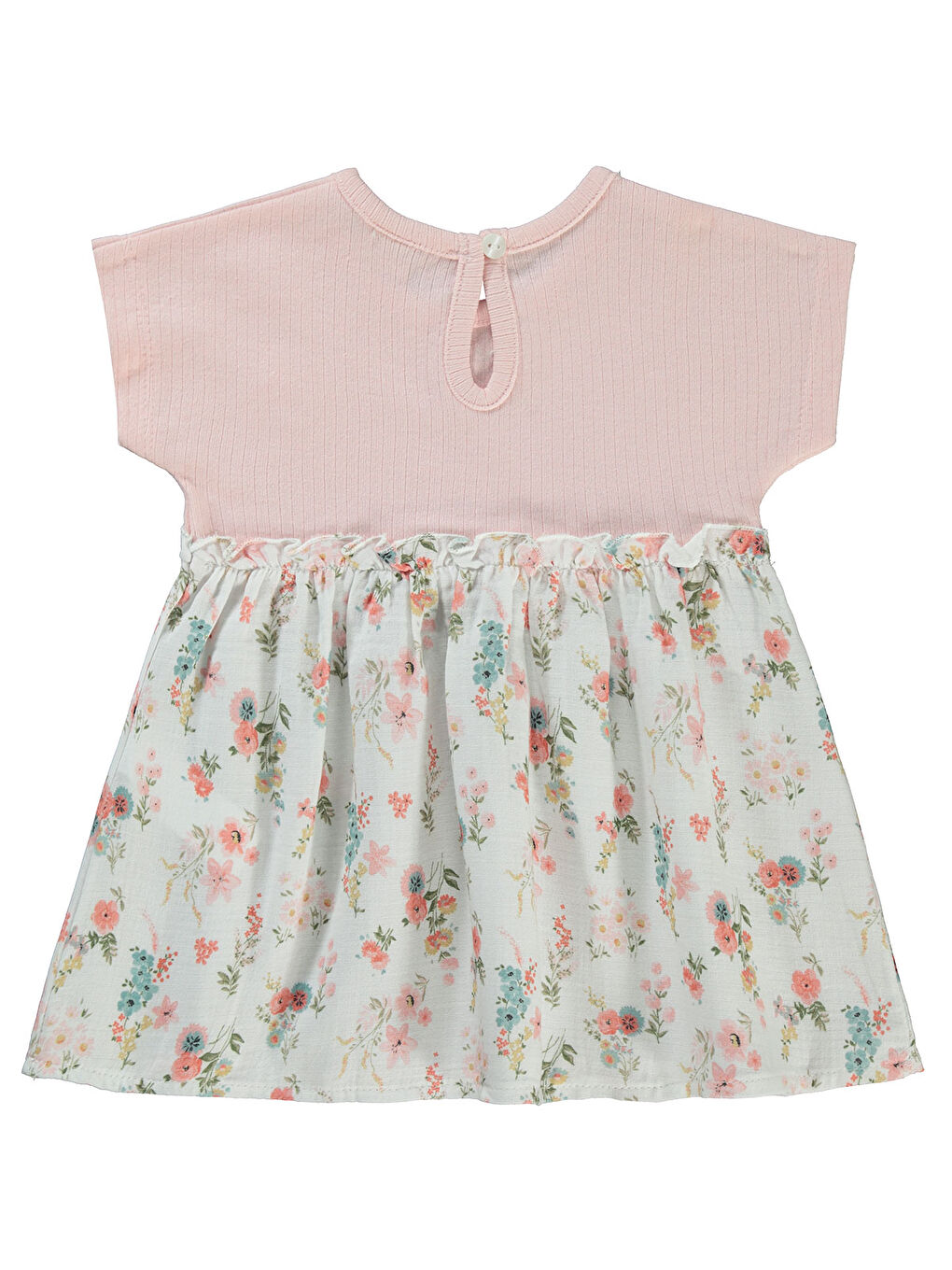 Pembe Baby Kız Bebek Elbise 6-18 Ay Pudra-1