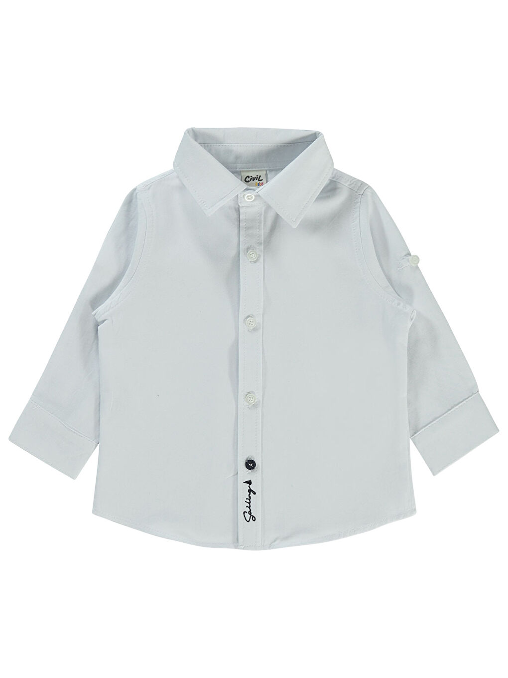 Baby Erkek Bebek Gömlek 6-18 Ay Beyaz