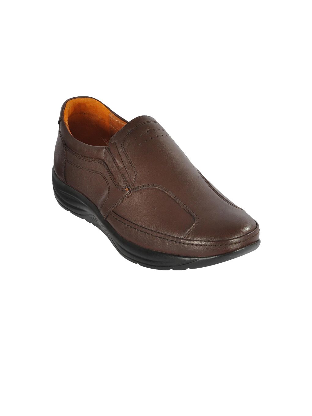 Kahverengi 505 Kahve Erkek Hakiki Deri Slip On Ayakkabı