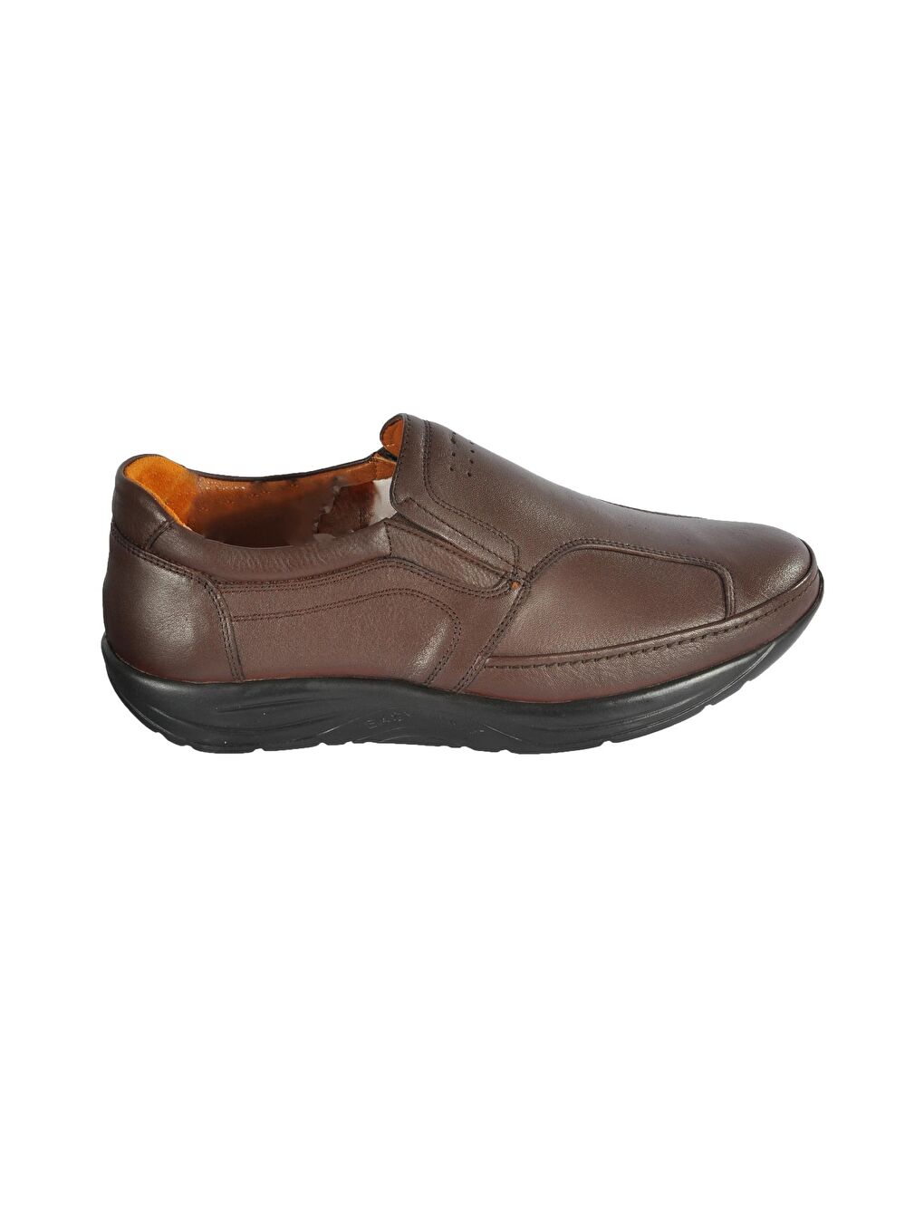 Kahverengi 505 Kahve Erkek Hakiki Deri Slip On Ayakkabı-1