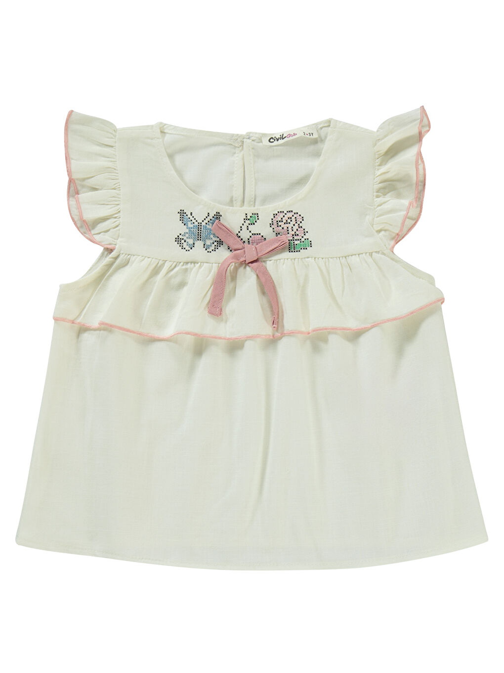 Girls Kız Çocuk Takım 2-5 Yaş Ekru-2