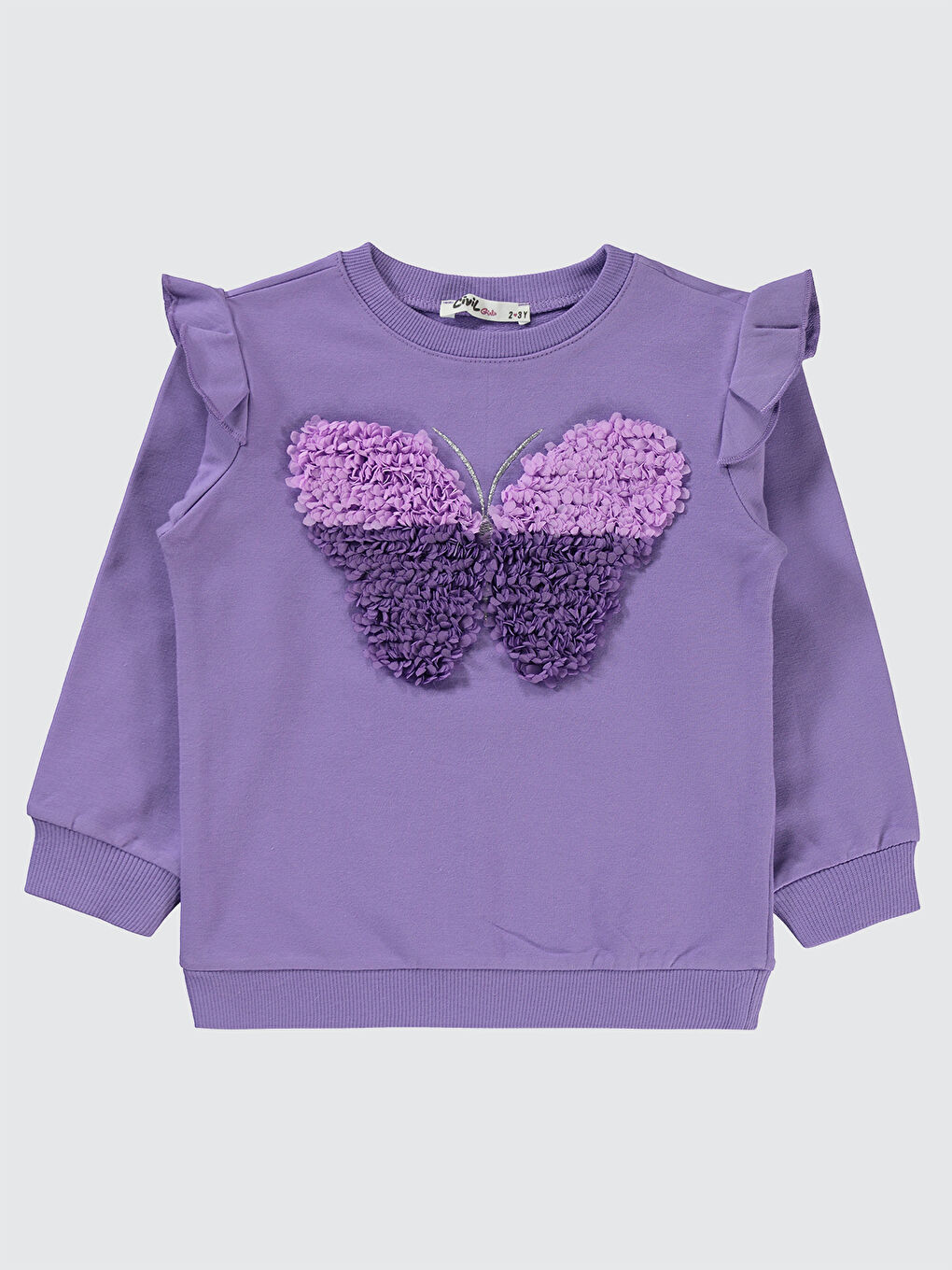 Lila Girls Kız Çocuk Sweatshirt 2-5 Yaş Meta Leylak