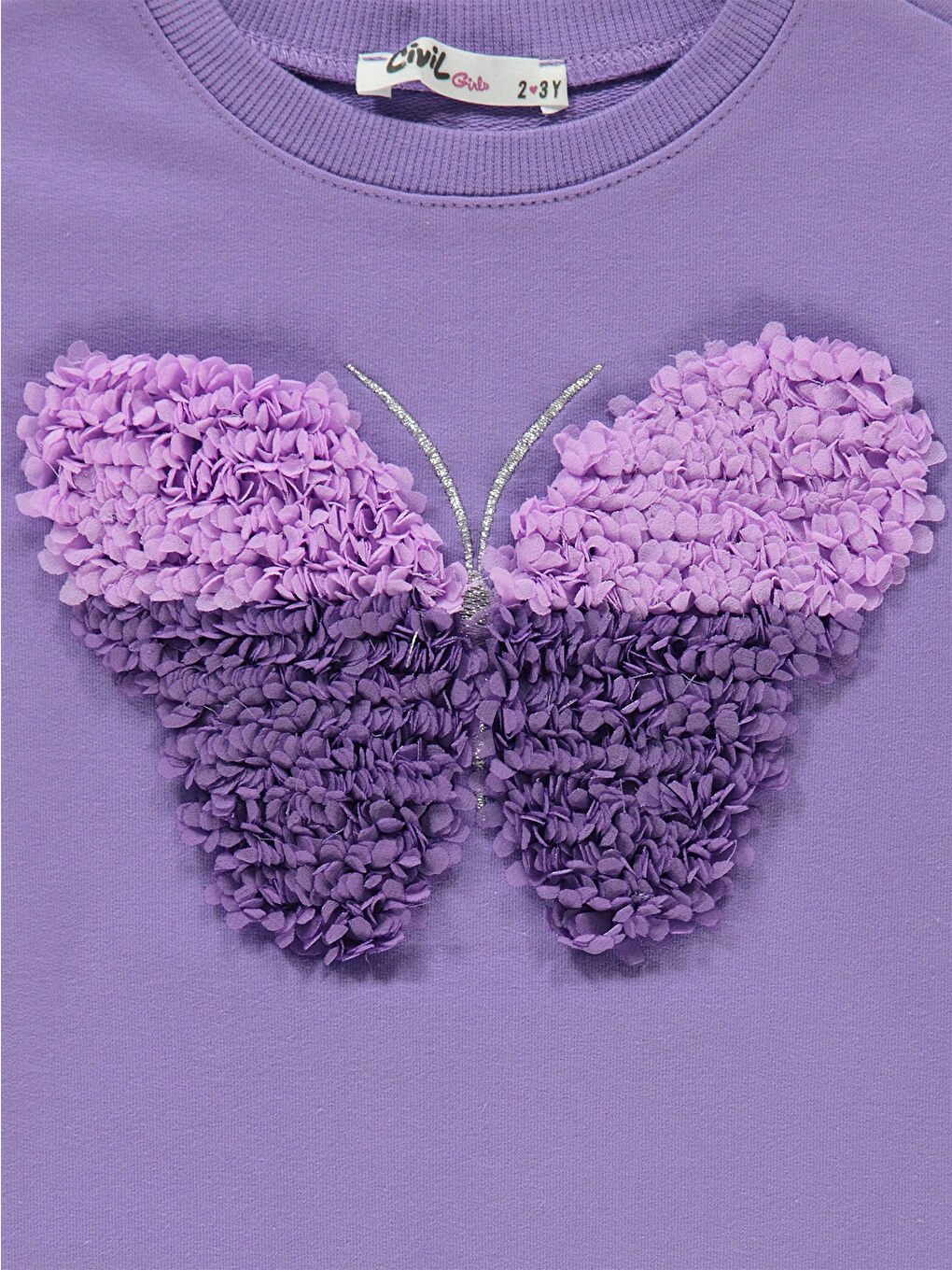 Lila Girls Kız Çocuk Sweatshirt 2-5 Yaş Meta Leylak-2
