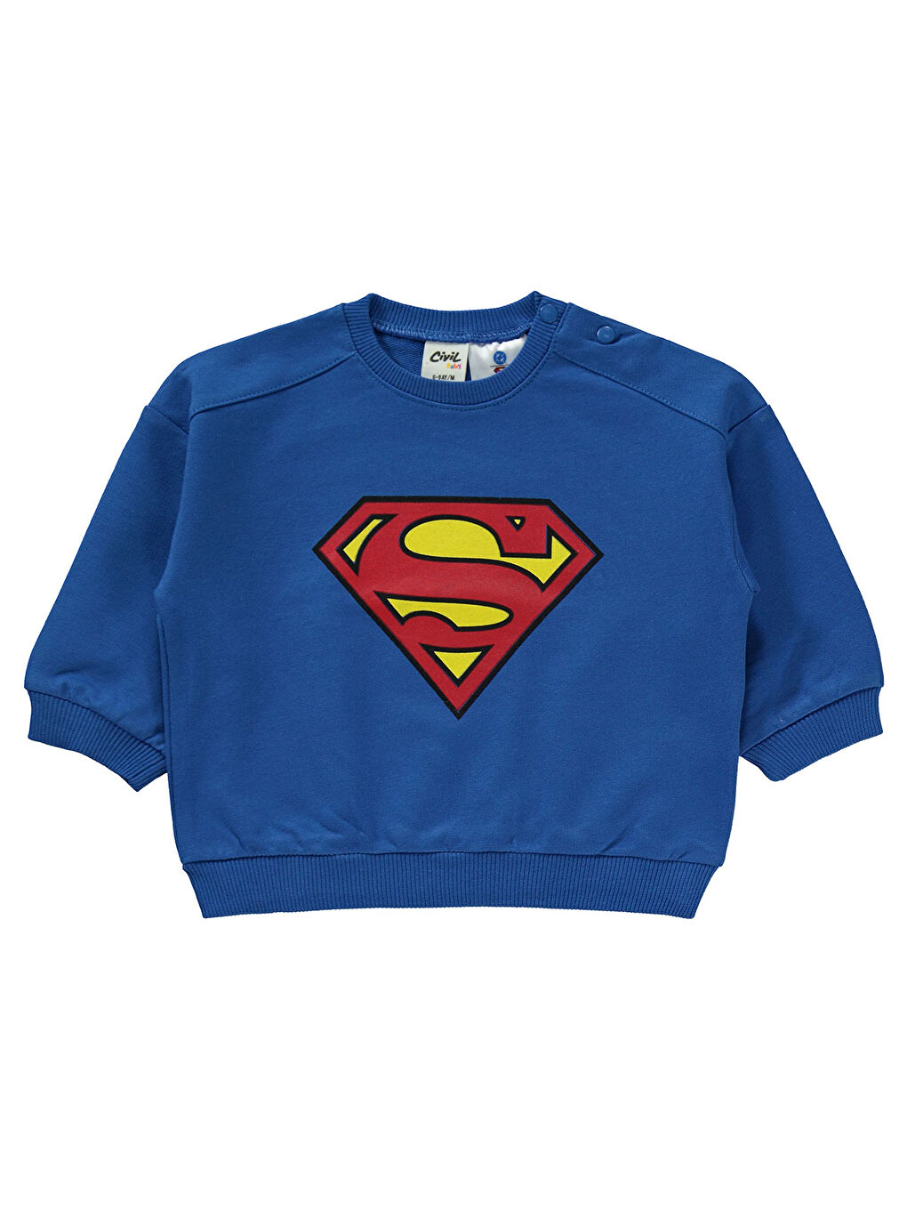 Mavi Superman Erkek Bebek Takım 6-18 Ay Saks-2