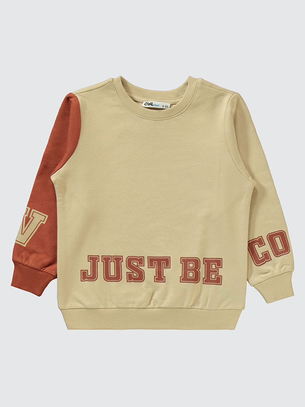 Turuncu Erkek Çocuk Eşofman Takımı 2-5 Yaş Koyu Bakır-2