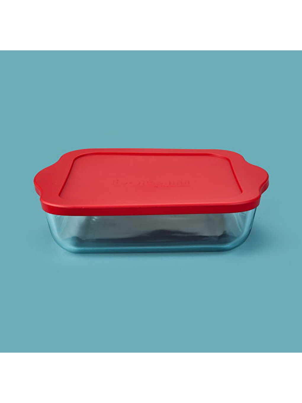 Renksiz 59034T00 Kapaklı Kare Borcam - 25x22 cm-1