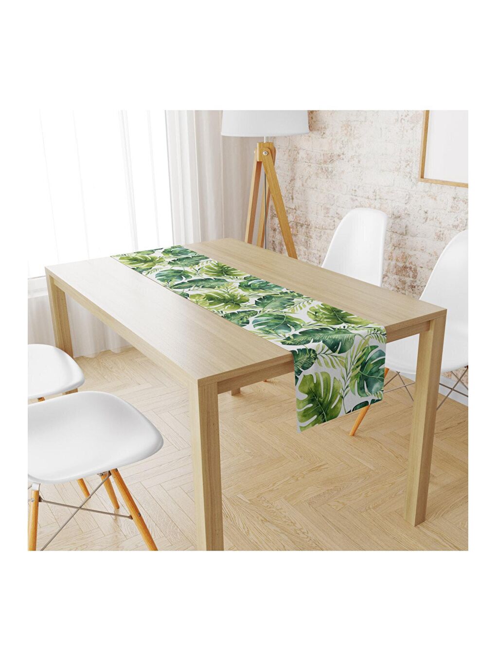 Karışık Yapraklı Desen Runner Llrn 10 40x140 cm