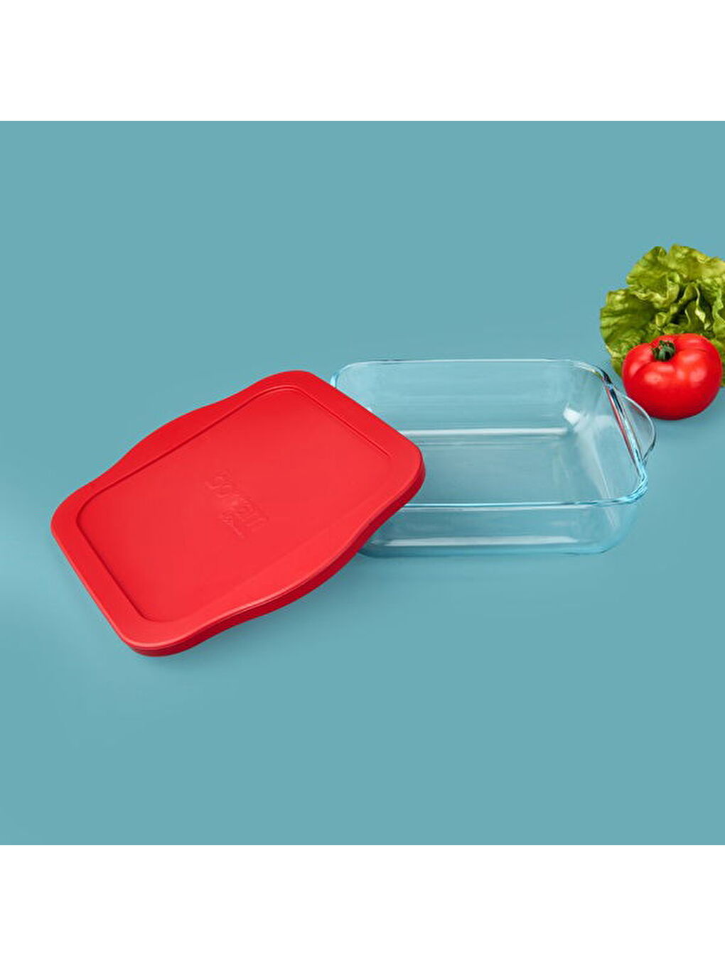 Renksiz 59034T00 Kapaklı Kare Borcam - 25x22 cm-4