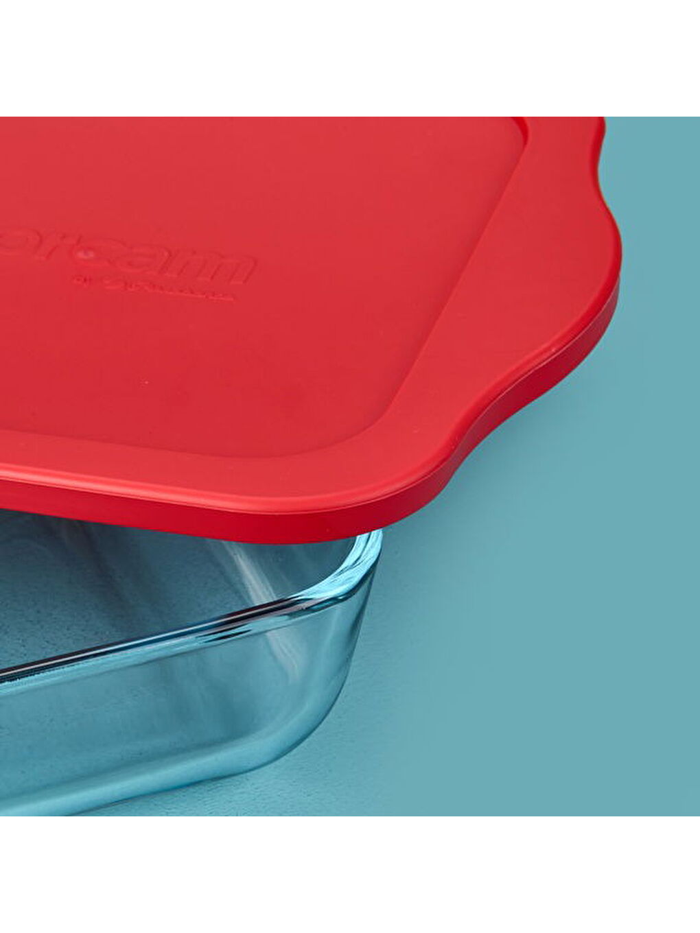 Renksiz 59034T00 Kapaklı Kare Borcam - 25x22 cm-5