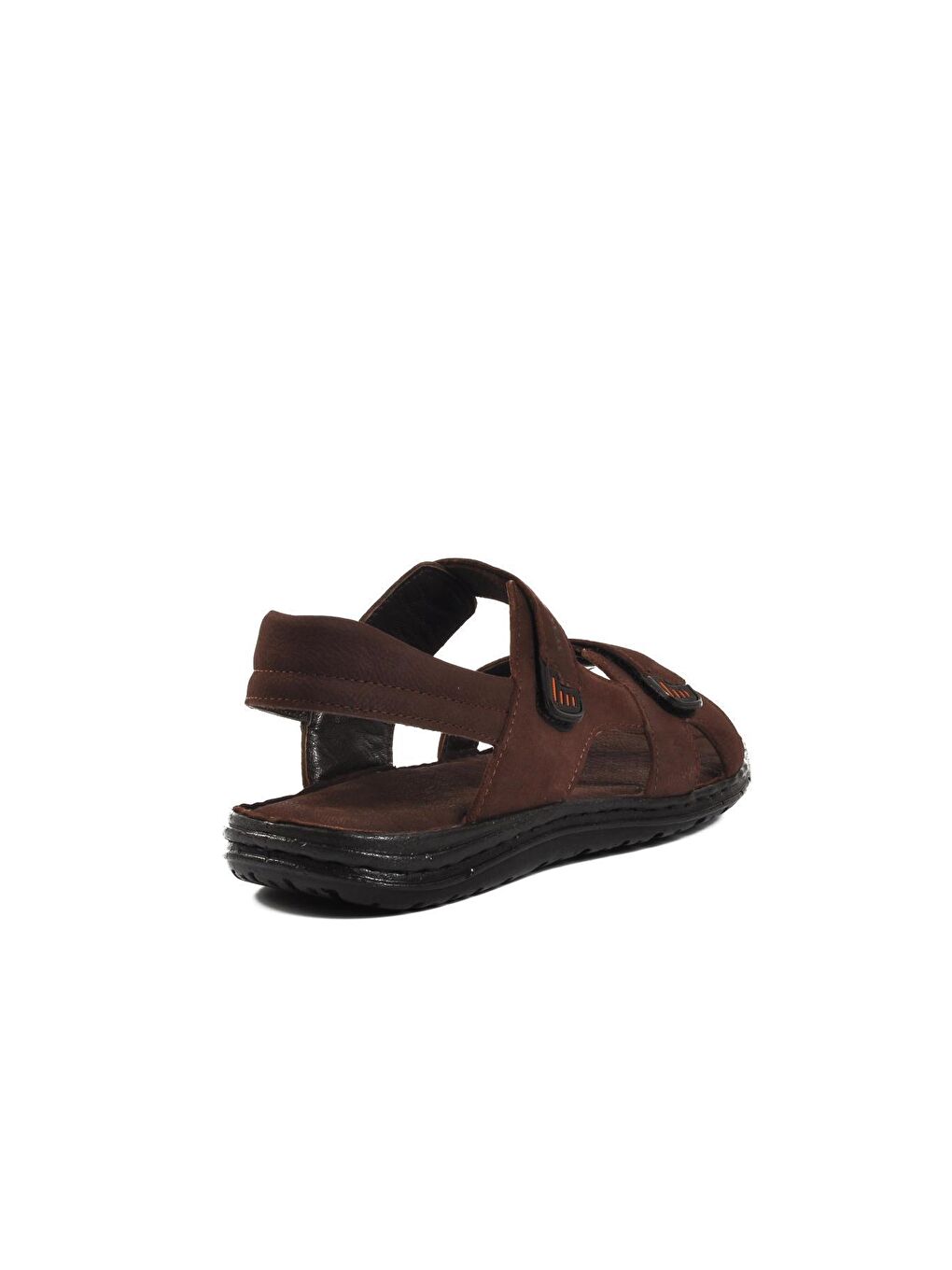 Kahverengi B15.186 Kahve Nubuk İçi Dışı Hakiki Deri Erkek Sandalet-3