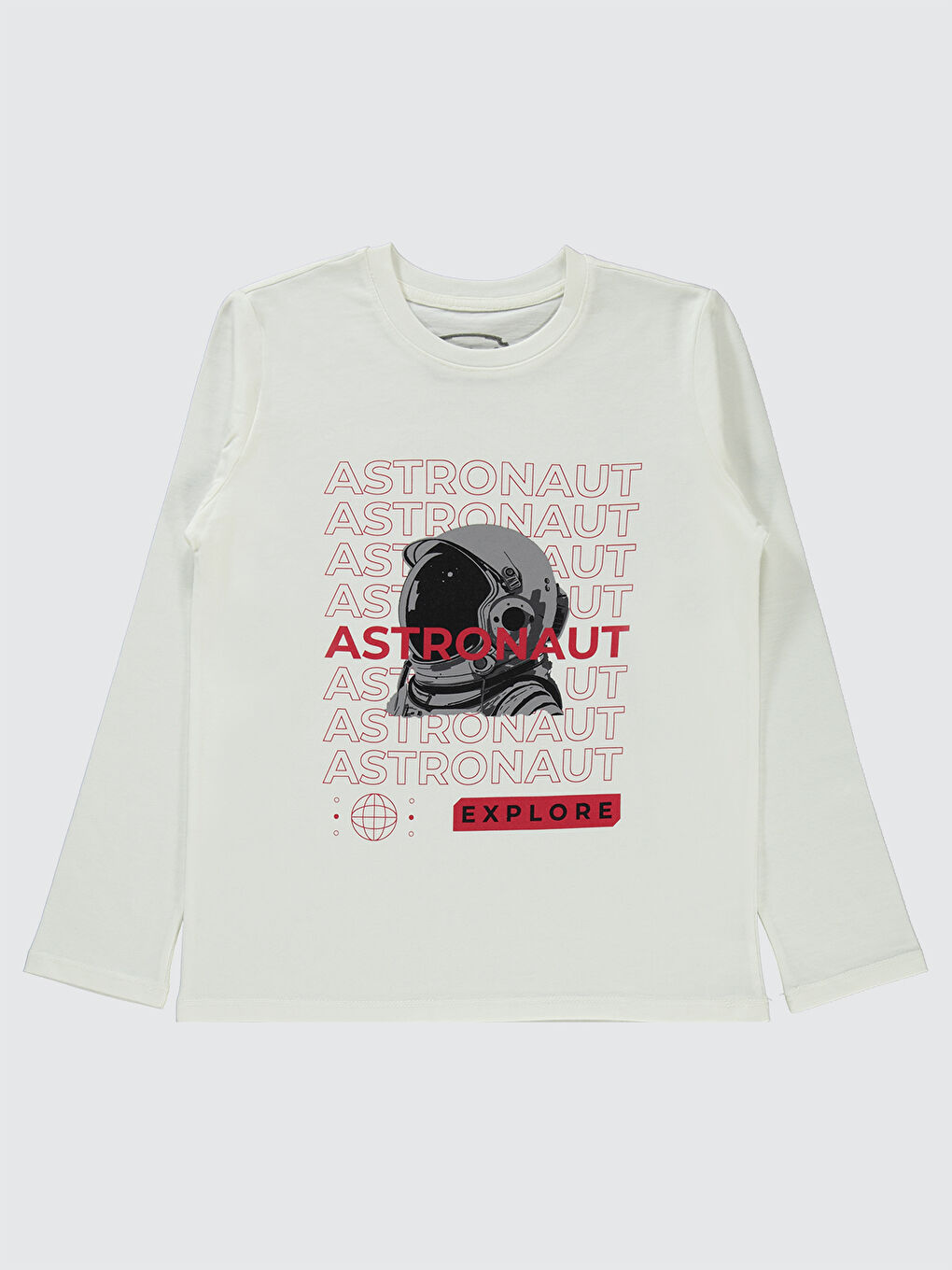 Boys Erkek Çocuk Sweatshirt 10-13 Yaş Ekru