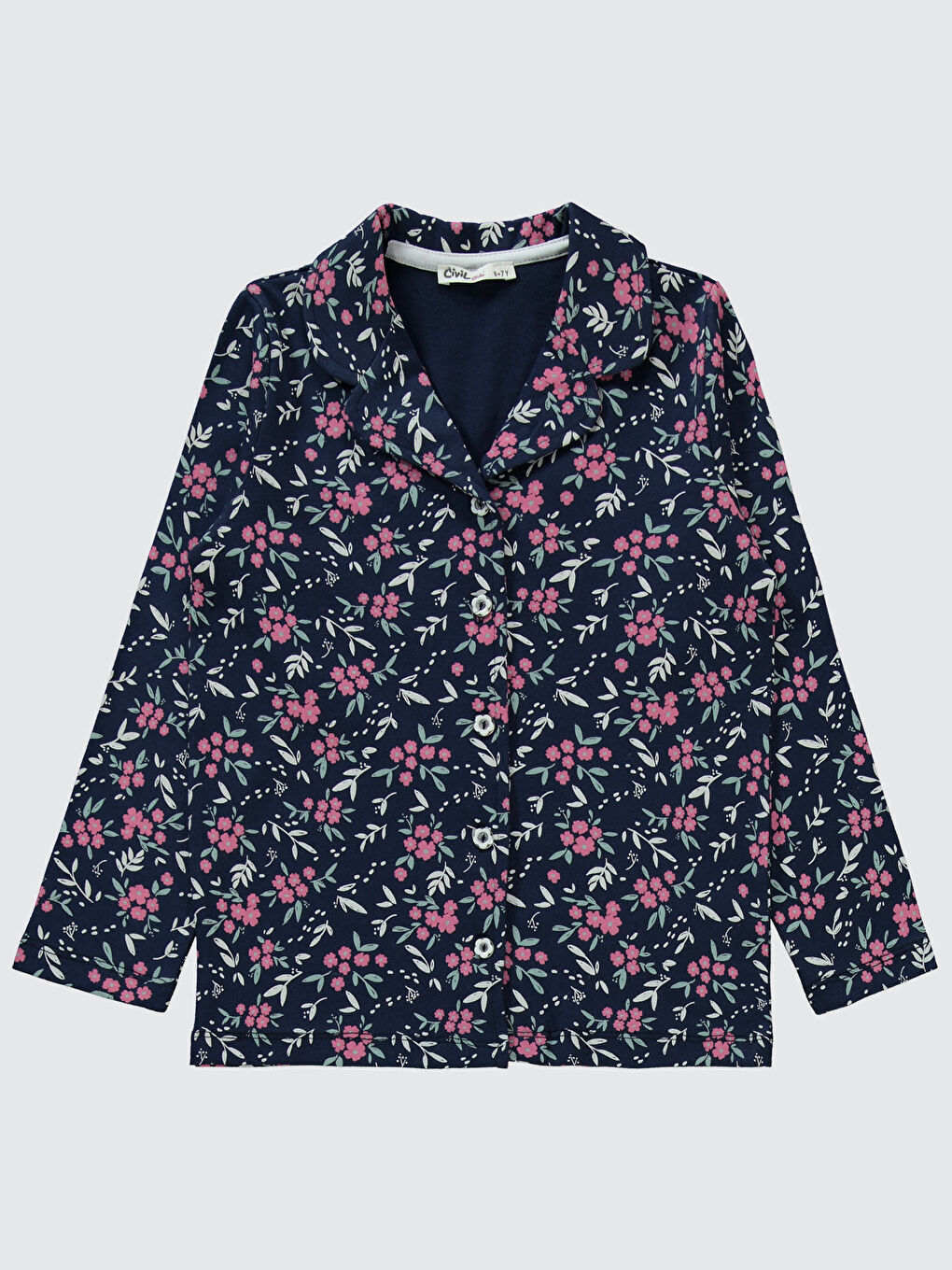 Girls Kız Çocuk Pijama Takımı 6-9 Yaş Lacivert-2