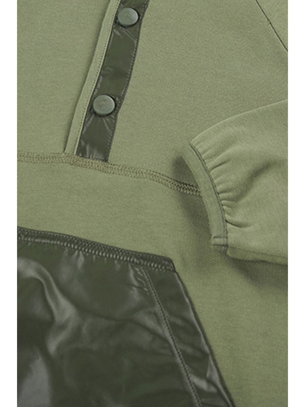 Erkek Çocuk Kapüşonlu Haki Sweatshirt-1