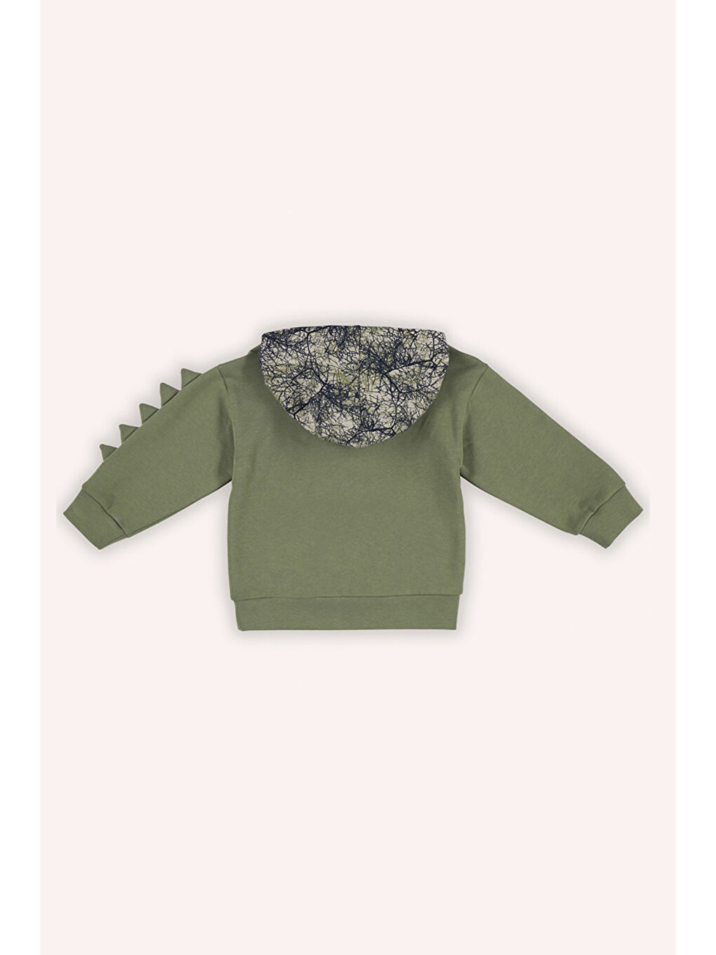 Erkek Bebek Kapüşonlu Haki Sweatshirt-1