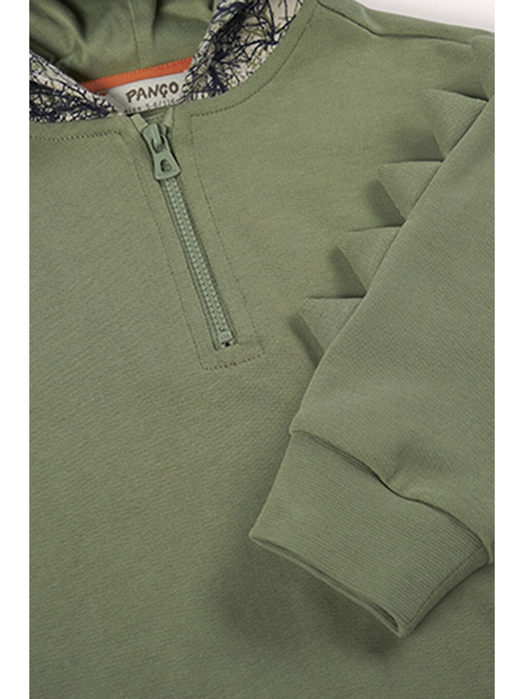 Erkek Bebek Kapüşonlu Haki Sweatshirt-2