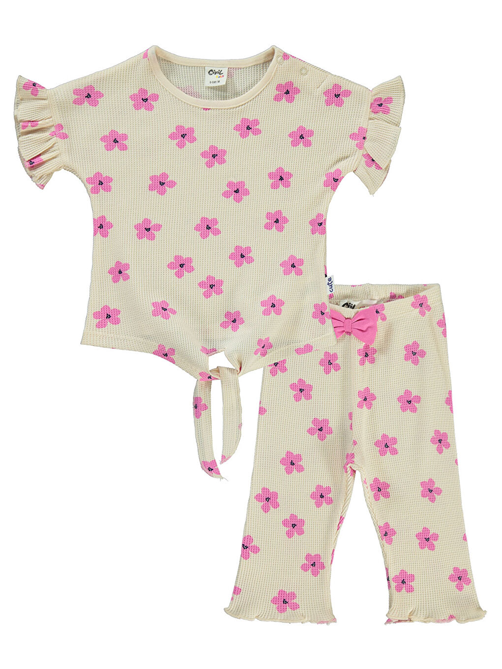 Bej Baby Kız Bebek Takım 6-18 Ay FilDişi