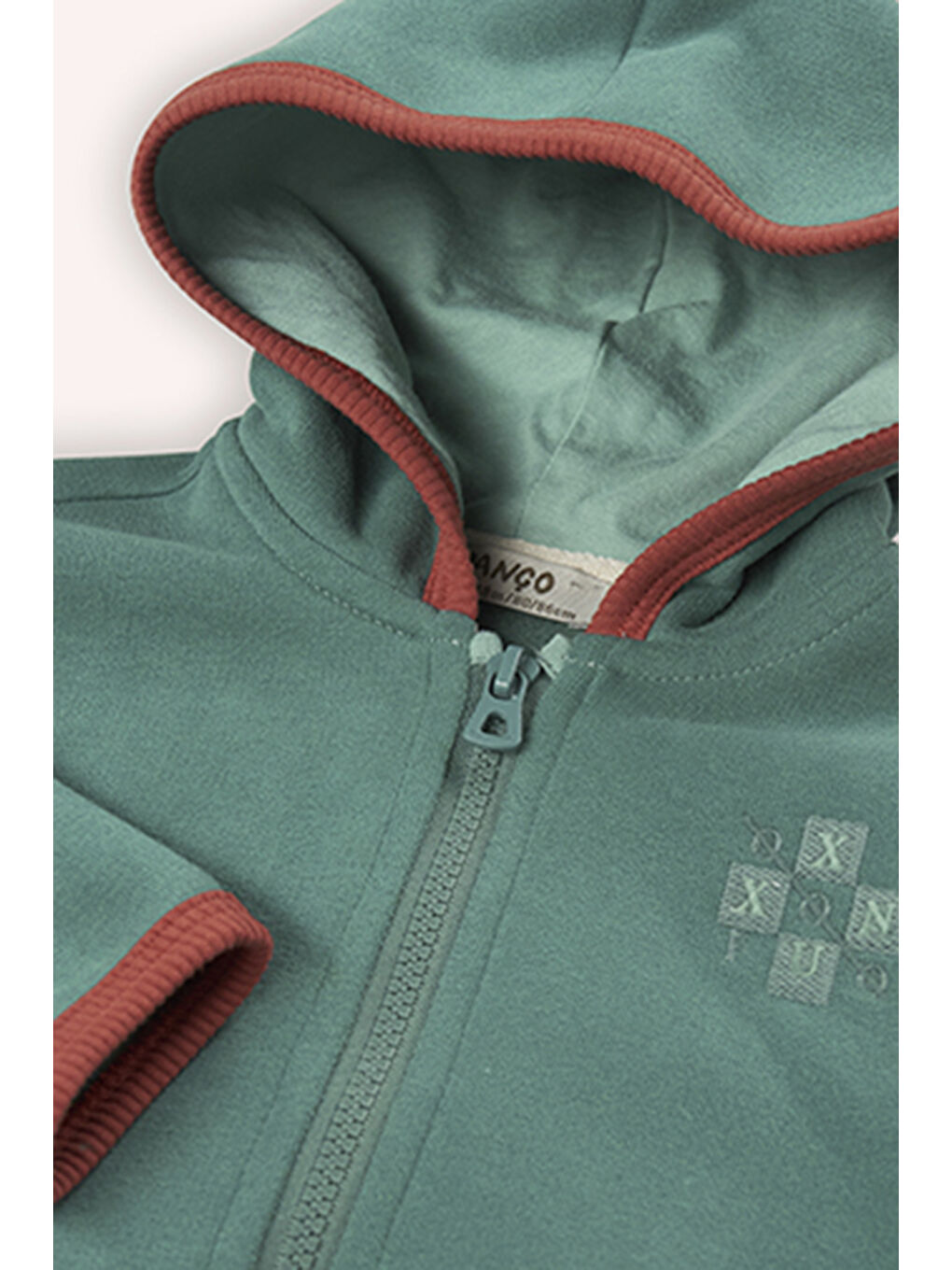 Erkek Bebek Fermuarlı Yeşil Sweatshirt-2