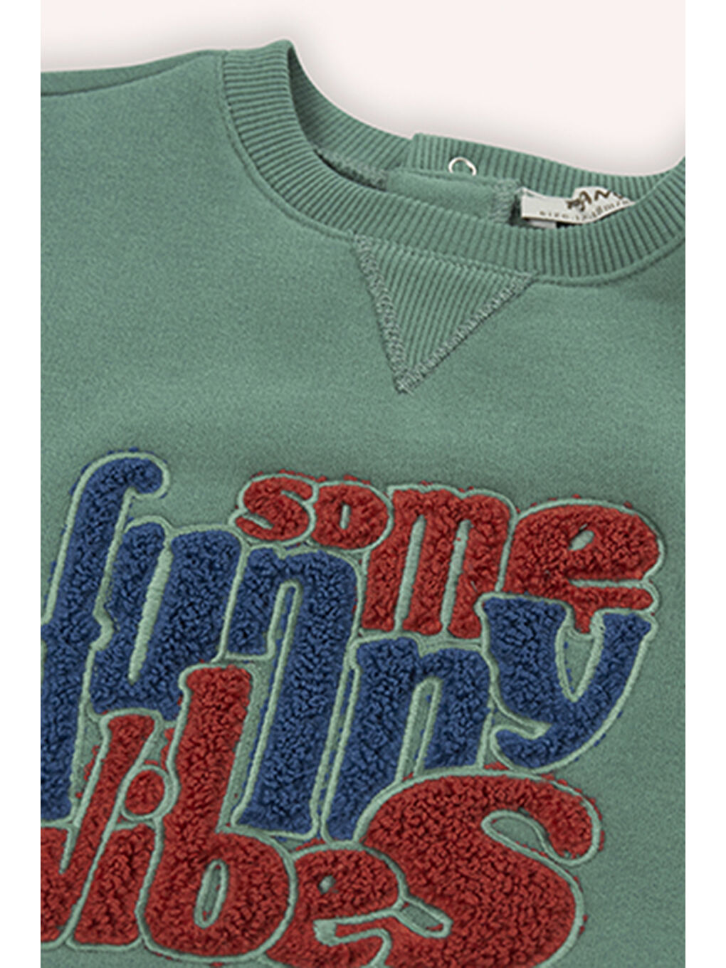 Erkek Bebek Nakışlı Yeşil Sweatshirt-2