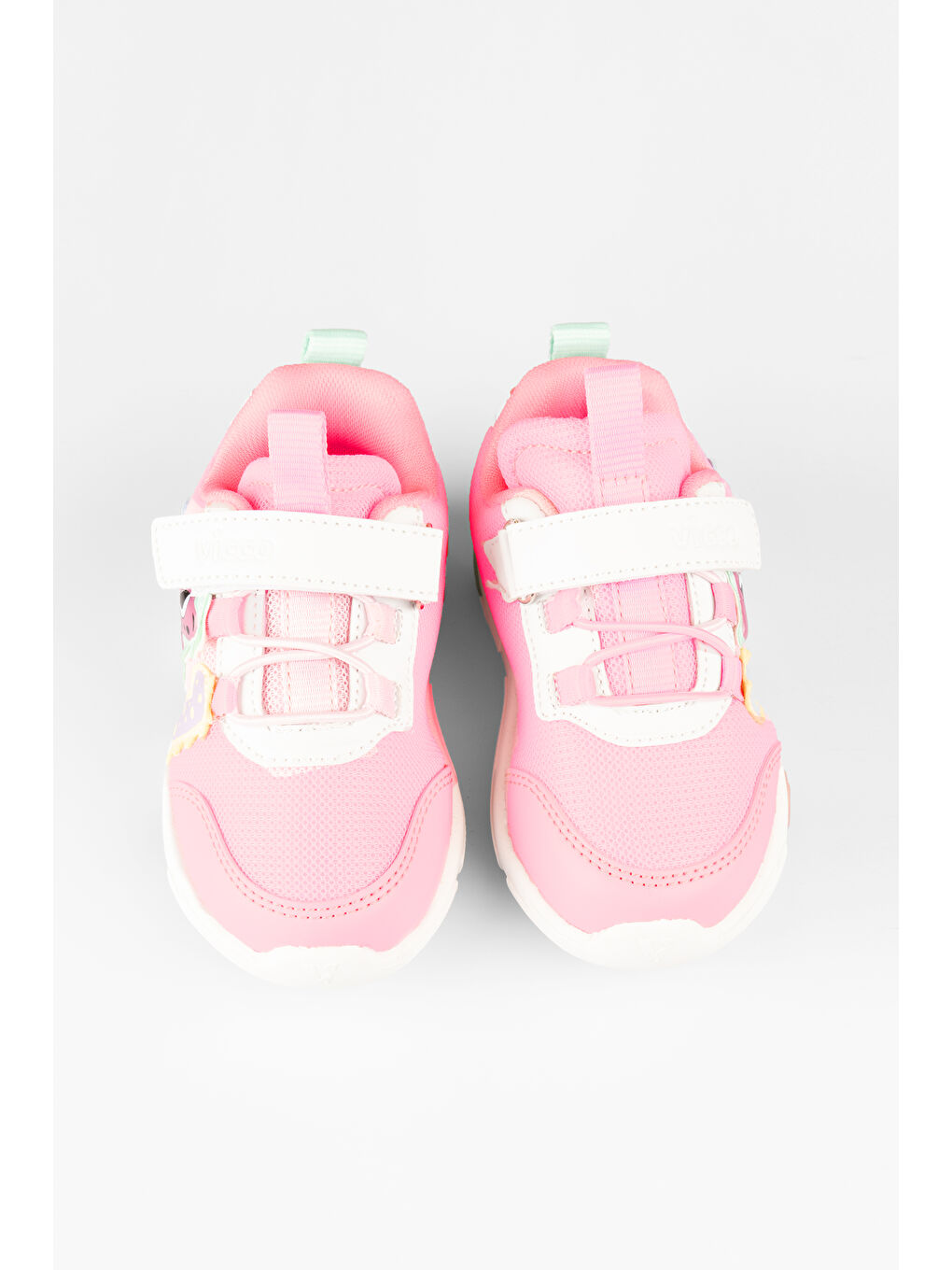 Number Işıklı Kız Bebek Pembe Spor Ayakkabı-3