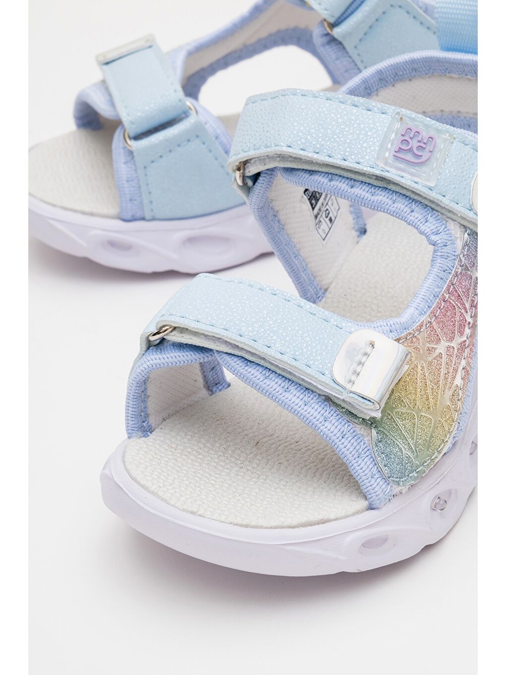 Kız Çocuk Mavi Işıklı Anatomik Hafif Günlük Sandalet-1