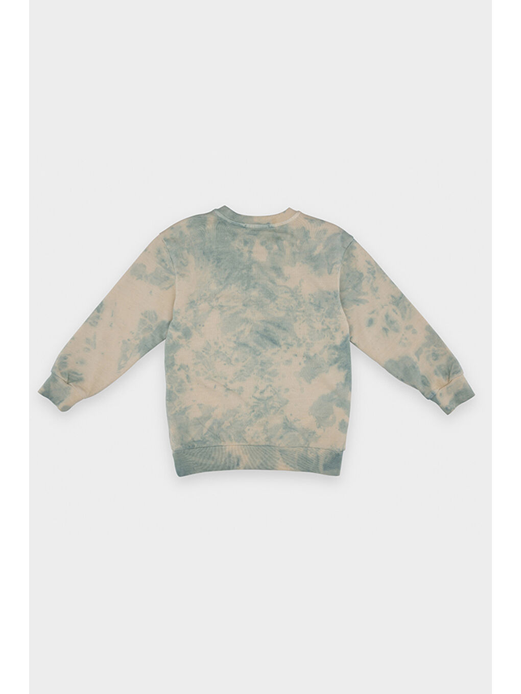 Erkek Çocuk Batik Yıkamalı Yeşil Sweatshirt-4