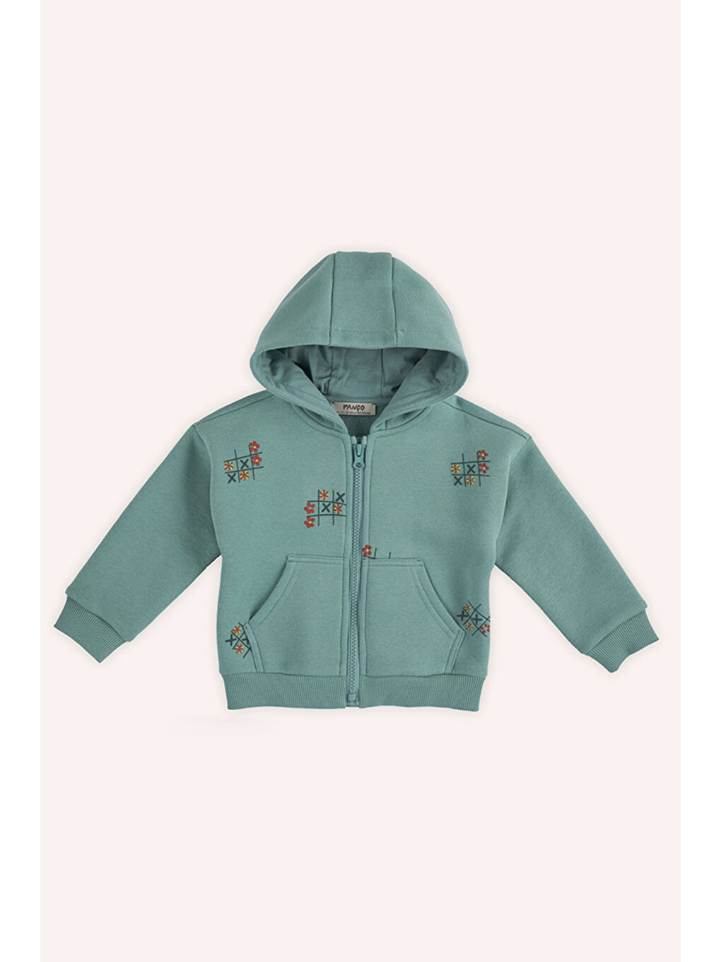 Kız Bebek Fermuarlı Yeşil Sweatshirt