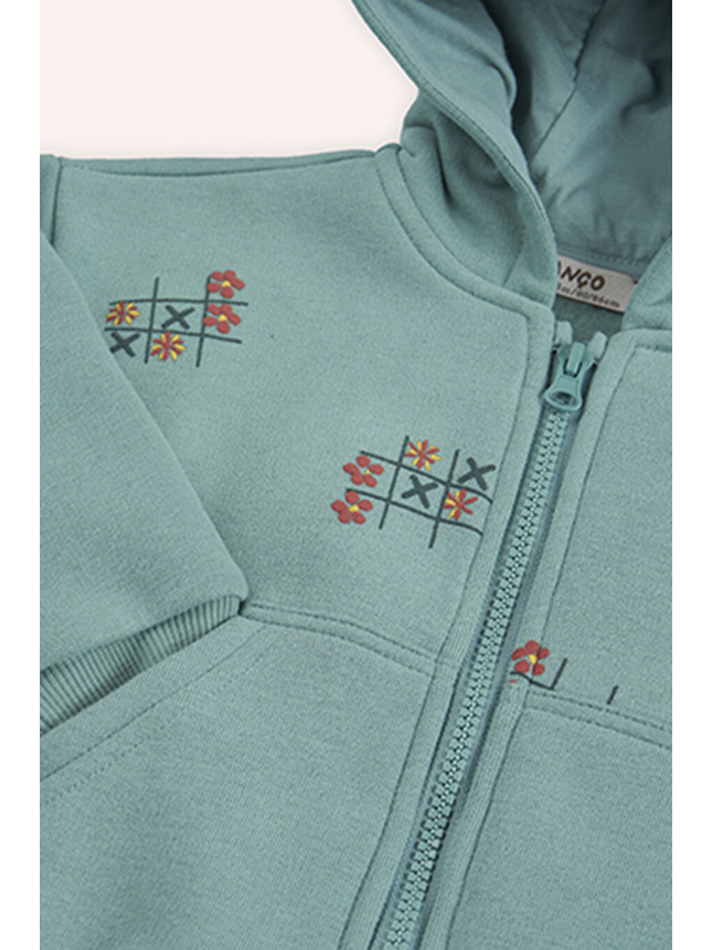 Kız Bebek Fermuarlı Yeşil Sweatshirt-2