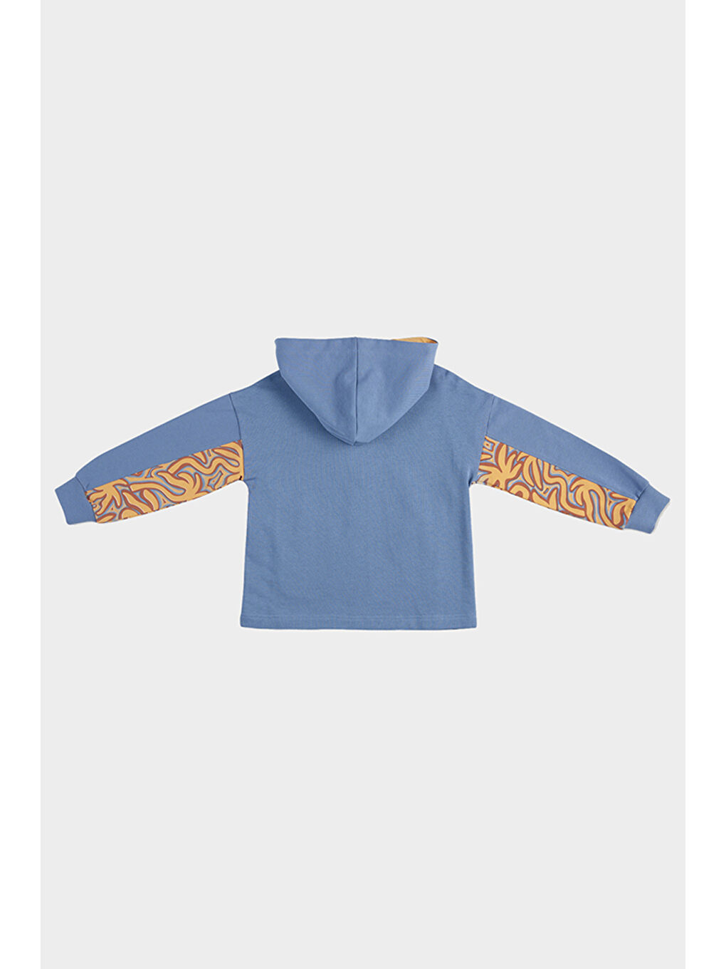 Erkek Çocuk Fermuarlı Mavi Sweatshirt-5