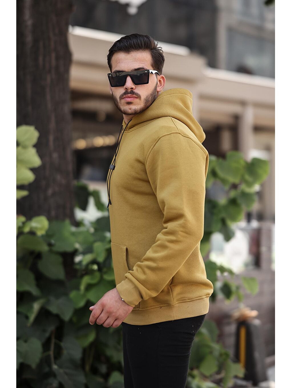 Miron Zeytin Yeşili Basic Sweatshirt Regular Fit-Zeytin - 1