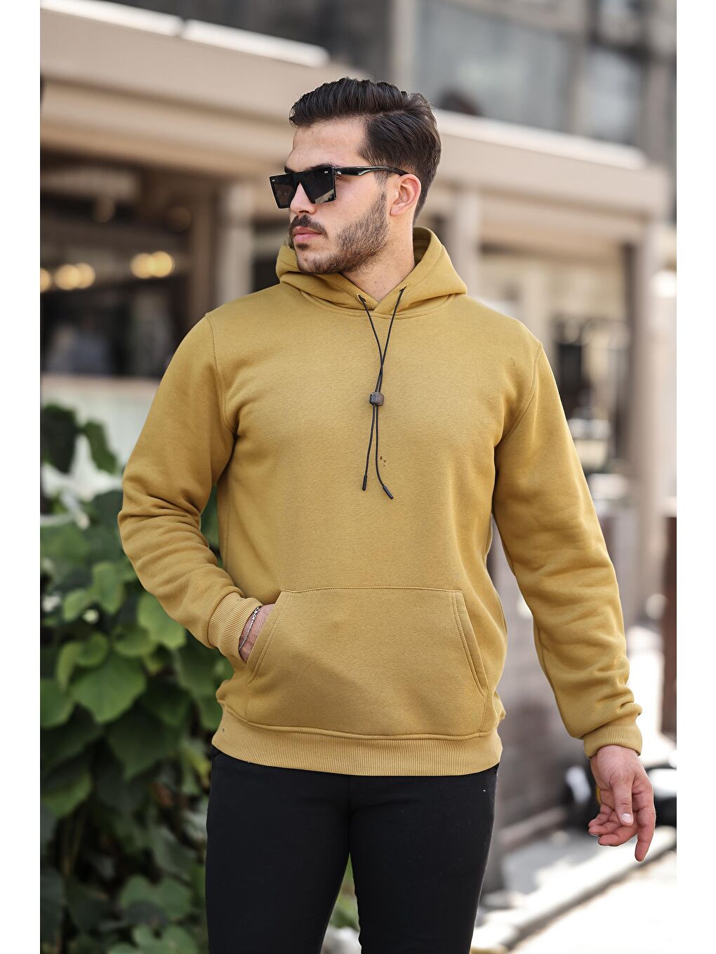 Miron Zeytin Yeşili Basic Sweatshirt Regular Fit-Zeytin - 2