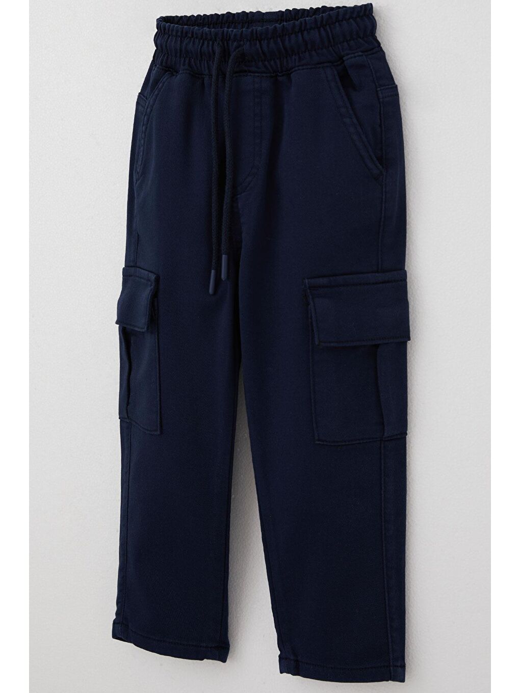 Erkek Çocuk Pantolon Kargo Cepli Beli Lastikli Lacivert (1.5-5 Yaş)-5