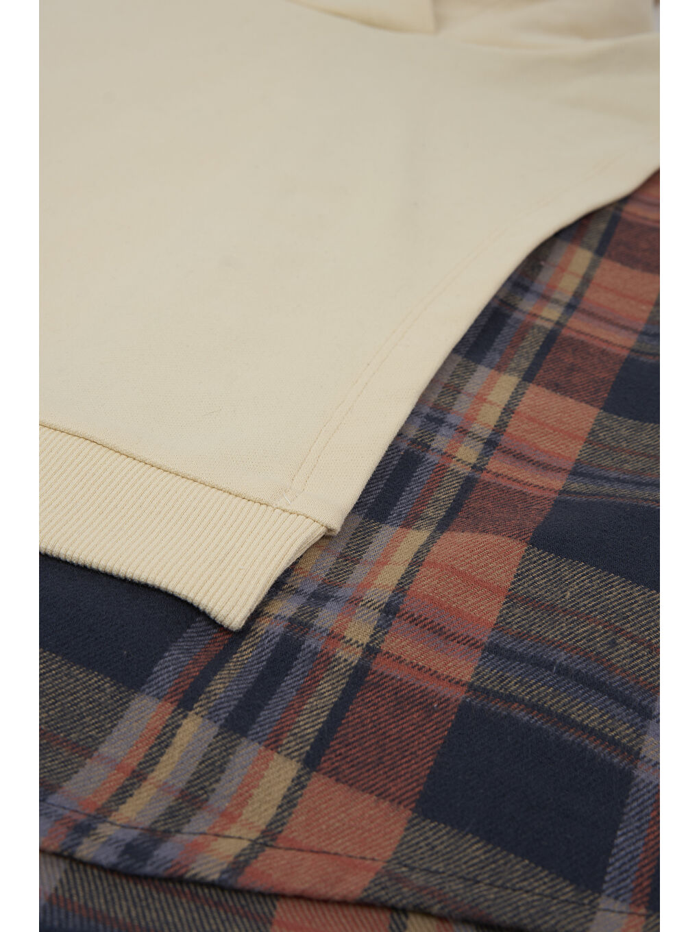 Kız Çocuk Asimetrik Parça Detaylı Bej Sweat-1