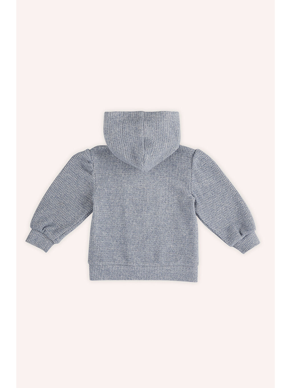 Kız Bebek Yumuşak Dokulu Fermuarlı Mavi Sweatshirt-1