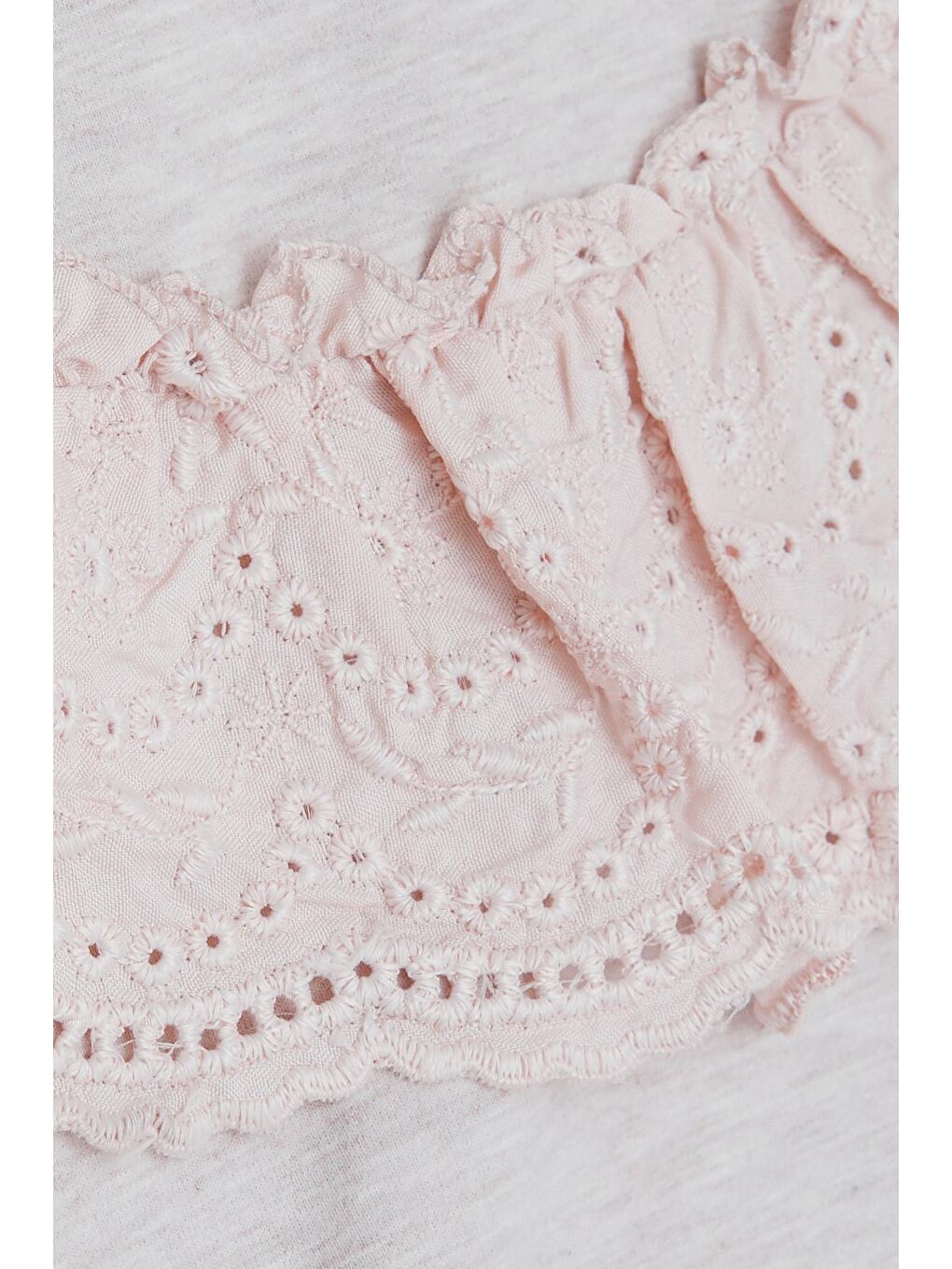 Kız Çocuk Sweatshirt Güpürlü Bej Melanj (6-12 Yaş)-3