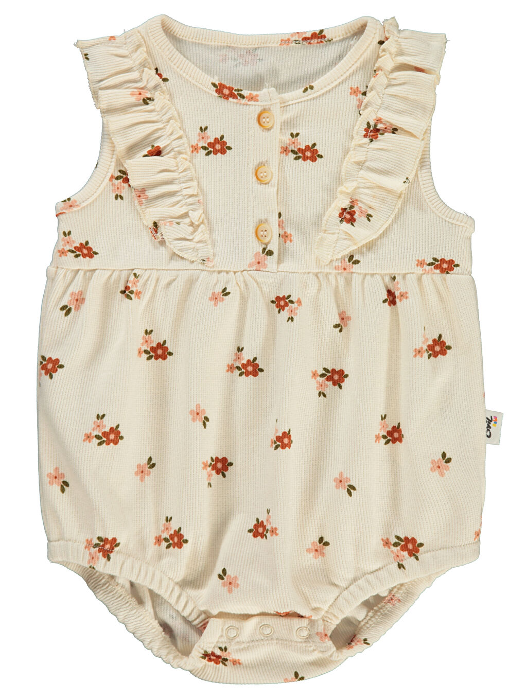 Bej Baby Kız Bebek Patiksiz Tulum 6-18 Ay FilDişi