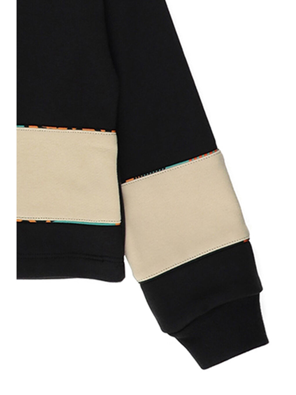 Kız Çocuk Baskı Detaylı Siyah Sweatshirt-2